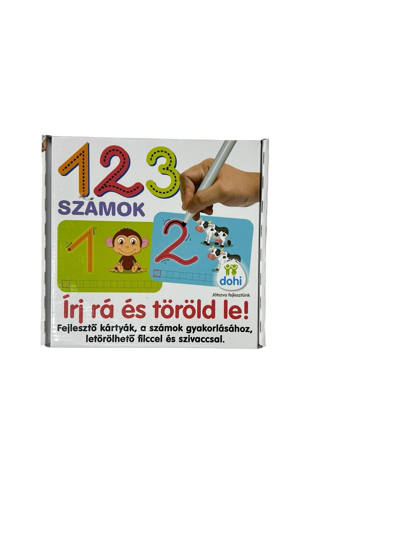 "Írj rá és töröld le" Kártyák - Számok